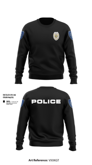 Crew Neck Sweatshirt, Vincennes Police Department, , Teamtime, Team time, sublimation, custom sports apparel, team uniforms, spirit wear, spiritwear, sports uniforms, custom shirts, team store, custom team store, fundraiser sports, apparel fundraiser