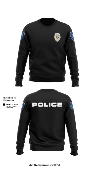 Vincennes Police Department 76255219 Crew Neck Sweatshirt - 2