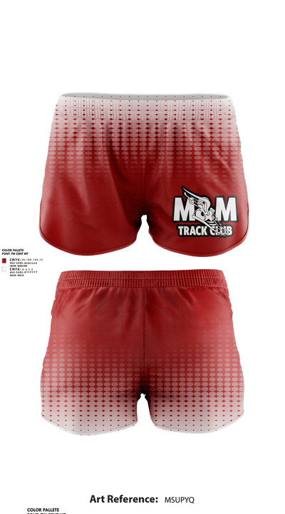 M & M Track Club-Greenville, Texas 27581032 Women's Shorts - 1