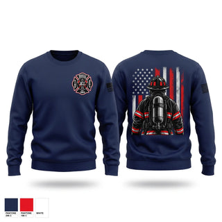 Crew Neck Sweatshirt, Myrtle Springs Fire Department, Fire Department, Teamtime, Team time, sublimation, custom sports apparel, team uniforms, spirit wear, spiritwear, sports uniforms, custom shirts, team store, custom team store, fundraiser sports, apparel fundraiser