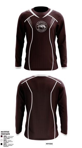 Long Sleeve Performance Shirt, Menomonie mustangs, Ice Hockey, Teamtime, Team time, sublimation, custom sports apparel, team uniforms, spirit wear, spiritwear, sports uniforms, custom shirts, team store, custom team store, fundraiser sports, apparel fundraiser