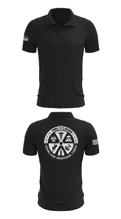 Region 3 Homeland Response Force 34212172 Short Sleeve Performance Polo - 27