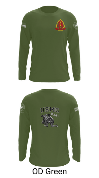 Long Sleeve Performance Shirt, 1st Bn 2mar 2nd MarDiv, , Teamtime, Team time, sublimation, custom sports apparel, team uniforms, spirit wear, spiritwear, sports uniforms, custom shirts, team store, custom team store, fundraiser sports, apparel fundraiser