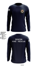 Dixon Fire department 34142133 Long Sleeve Performance Shirt - 1