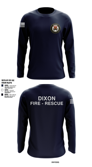 Long Sleeve Performance Shirt, Dixon Fire department, Fire Department, Teamtime, Team time, sublimation, custom sports apparel, team uniforms, spirit wear, spiritwear, sports uniforms, custom shirts, team store, custom team store, fundraiser sports, apparel fundraiser