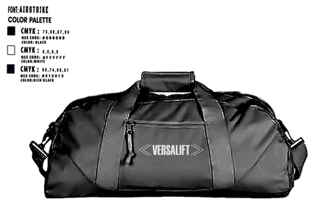 Duffle Bag, Versalift, , Teamtime, Team time, sublimation, custom sports apparel, team uniforms, spirit wear, spiritwear, sports uniforms, custom shirts, team store, custom team store, fundraiser sports, apparel fundraiser