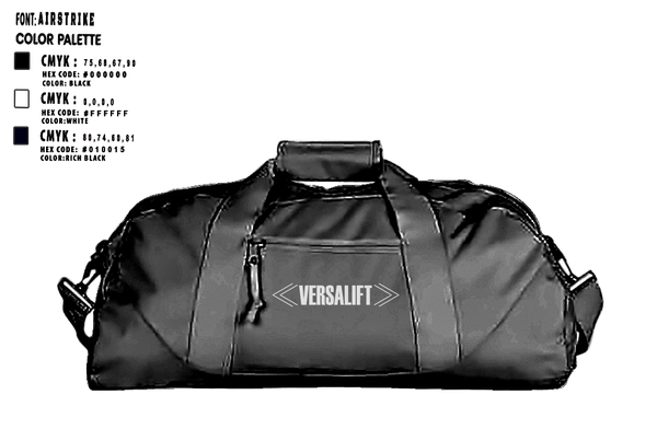 Duffle Bag, Versalift, , Teamtime, Team time, sublimation, custom sports apparel, team uniforms, spirit wear, spiritwear, sports uniforms, custom shirts, team store, custom team store, fundraiser sports, apparel fundraiser