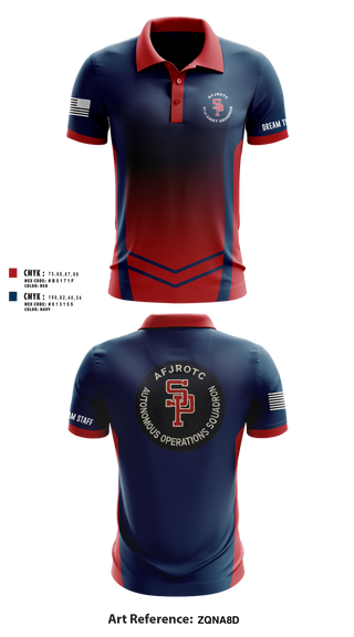 Short Sleeve Performance Polo, AFJROTC MS-081 DRONE TEAM, , Teamtime, Team time, sublimation, custom sports apparel, team uniforms, spirit wear, spiritwear, sports uniforms, custom shirts, team store, custom team store, fundraiser sports, apparel fundraiser