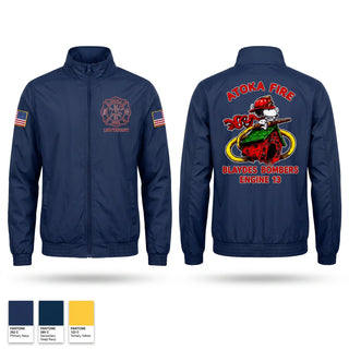 Windbreaker, Atoka Fire, Fire Department, Teamtime, Team time, sublimation, custom sports apparel, team uniforms, spirit wear, spiritwear, sports uniforms, custom shirts, team store, custom team store, fundraiser sports, apparel fundraiser