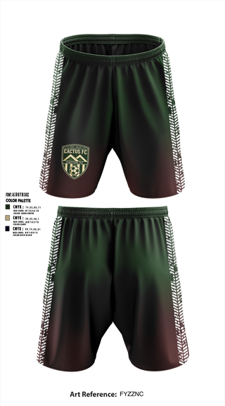 Athletic Shorts With Pockets, Cactus Fc, Men's Soccer, Teamtime, Team time, sublimation, custom sports apparel, team uniforms, spirit wear, spiritwear, sports uniforms, custom shirts, team store, custom team store, fundraiser sports, apparel fundraiser