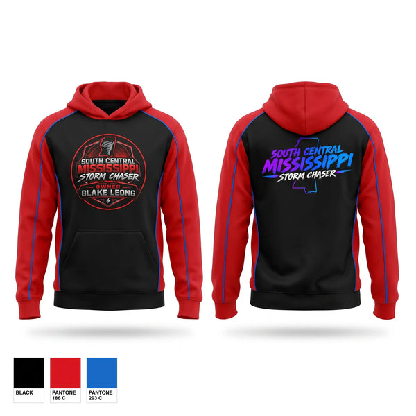 Hoodie, South central Mississippi storm chasers, , Teamtime, Team time, sublimation, custom sports apparel, team uniforms, spirit wear, spiritwear, sports uniforms, custom shirts, team store, custom team store, fundraiser sports, apparel fundraiser