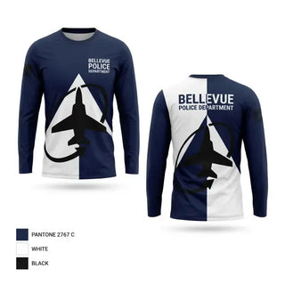 Long Sleeve Performance Shirt, Bellevue Police Department, Police, Teamtime, Team time, sublimation, custom sports apparel, team uniforms, spirit wear, spiritwear, sports uniforms, custom shirts, team store, custom team store, fundraiser sports, apparel fundraiser