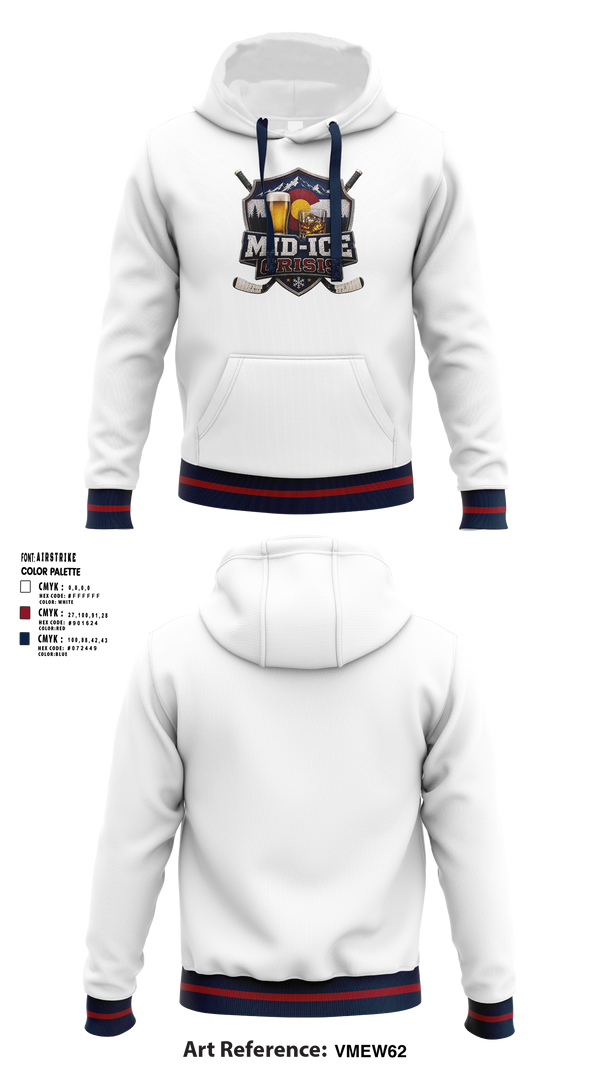 Hoodie, Mid-Ice Crisis, Ice Hockey, Teamtime, Team time, sublimation, custom sports apparel, team uniforms, spirit wear, spiritwear, sports uniforms, custom shirts, team store, custom team store, fundraiser sports, apparel fundraiser