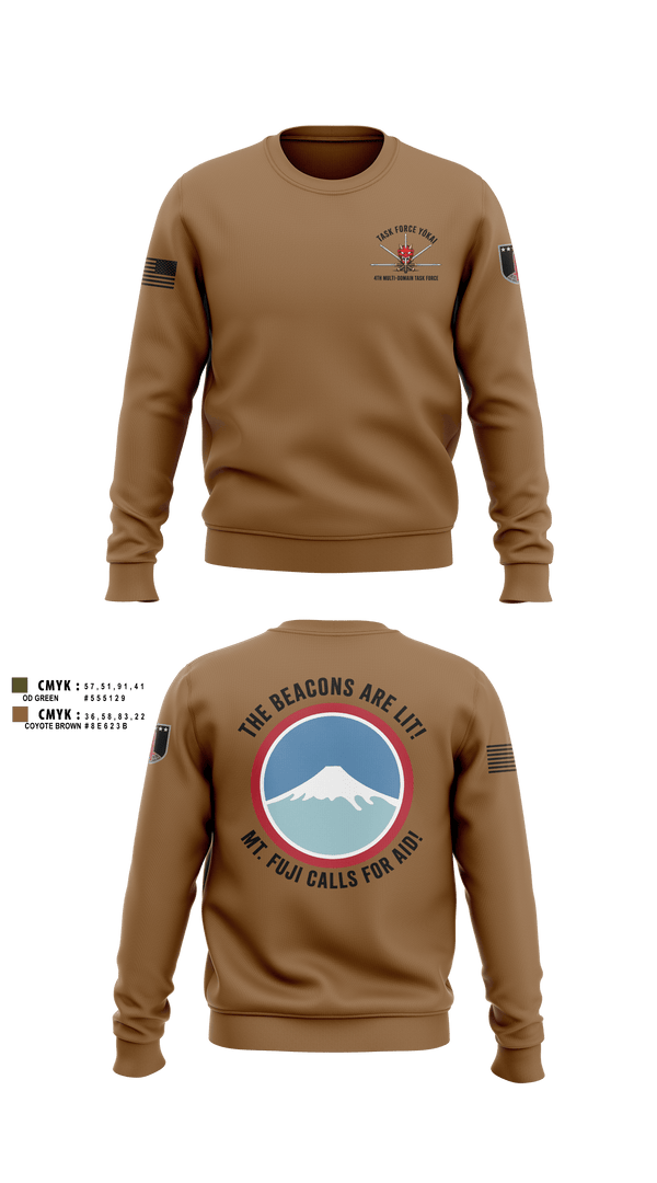Crew Neck Sweatshirt, 4MDTF, Army, Teamtime, Team time, sublimation, custom sports apparel, team uniforms, spirit wear, spiritwear, sports uniforms, custom shirts, team store, custom team store, fundraiser sports, apparel fundraiser