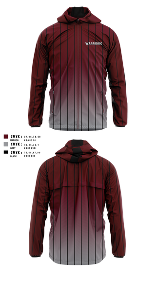 Windbreaker, Warriors, Softball, Teamtime, Team time, sublimation, custom sports apparel, team uniforms, spirit wear, spiritwear, sports uniforms, custom shirts, team store, custom team store, fundraiser sports, apparel fundraiser