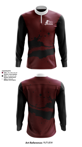 Quarter Zip Jacket, Auburn Spartans, , Teamtime, Team time, sublimation, custom sports apparel, team uniforms, spirit wear, spiritwear, sports uniforms, custom shirts, team store, custom team store, fundraiser sports, apparel fundraiser
