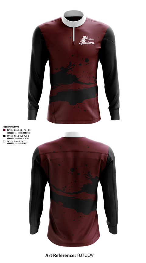 Quarter Zip Jacket, Auburn Spartans, , Teamtime, Team time, sublimation, custom sports apparel, team uniforms, spirit wear, spiritwear, sports uniforms, custom shirts, team store, custom team store, fundraiser sports, apparel fundraiser