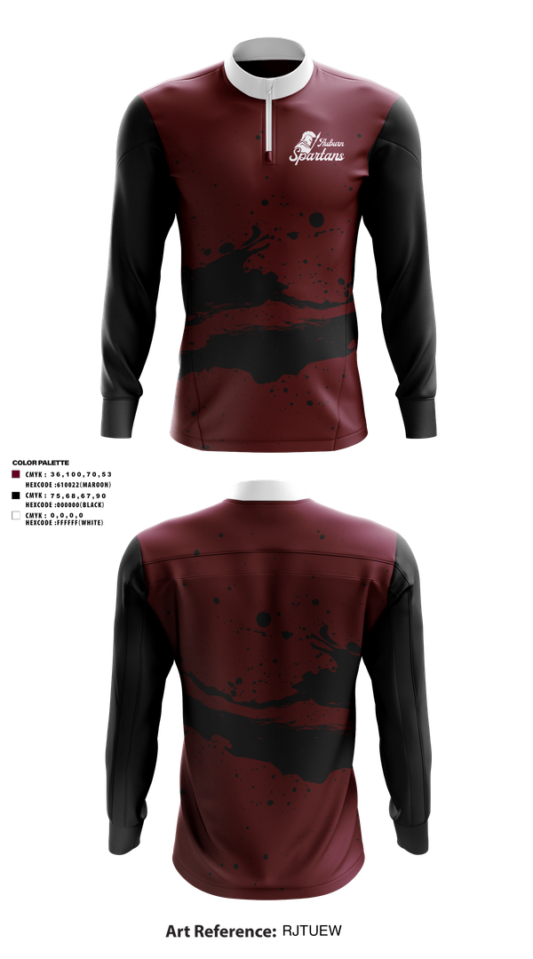 Quarter Zip Jacket, Auburn Spartans, , Teamtime, Team time, sublimation, custom sports apparel, team uniforms, spirit wear, spiritwear, sports uniforms, custom shirts, team store, custom team store, fundraiser sports, apparel fundraiser