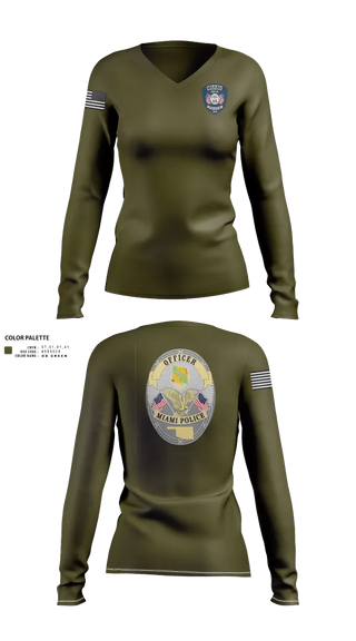 Womens Long Sleeve Vneck Shirt, MPD Patrol, , Teamtime, Team time, sublimation, custom sports apparel, team uniforms, spirit wear, spiritwear, sports uniforms, custom shirts, team store, custom team store, fundraiser sports, apparel fundraiser