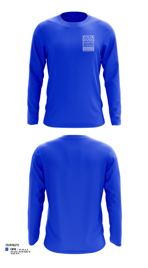 Long Sleeve Performance Shirt, Four Rivers, Cross Country, Teamtime, Team time, sublimation, custom sports apparel, team uniforms, spirit wear, spiritwear, sports uniforms, custom shirts, team store, custom team store, fundraiser sports, apparel fundraiser