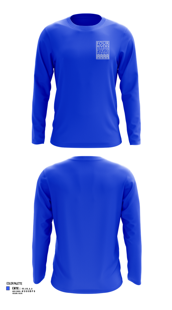 Long Sleeve Performance Shirt, Four Rivers, Cross Country, Teamtime, Team time, sublimation, custom sports apparel, team uniforms, spirit wear, spiritwear, sports uniforms, custom shirts, team store, custom team store, fundraiser sports, apparel fundraiser