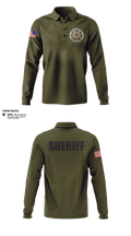 Costilla County Sheriff's Office Long Sleeve Performance Polo - 12