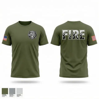 Old School Cotton Feel Shirt, Preble Fire and Rescue, Fire Department, Teamtime, Team time, sublimation, custom sports apparel, team uniforms, spirit wear, spiritwear, sports uniforms, custom shirts, team store, custom team store, fundraiser sports, apparel fundraiser
