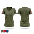 HHC USAG YONGSAN-CASEY Women's Short Sleeve V-neck Shirt - 1