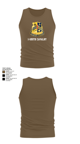 Tank Top, 1-105th cavalry, Army, Teamtime, Team time, sublimation, custom sports apparel, team uniforms, spirit wear, spiritwear, sports uniforms, custom shirts, team store, custom team store, fundraiser sports, apparel fundraiser
