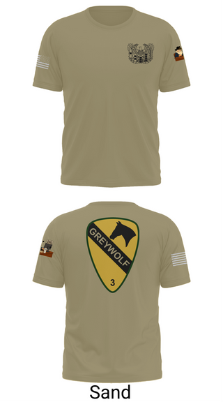 Old School Cotton Feel Shirt, 1st cav Div 3abct, , Teamtime, Team time, sublimation, custom sports apparel, team uniforms, spirit wear, spiritwear, sports uniforms, custom shirts, team store, custom team store, fundraiser sports, apparel fundraiser