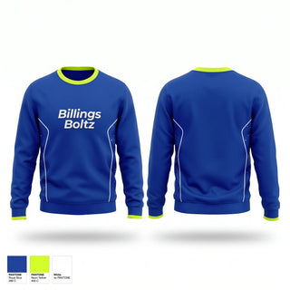 Crew Neck Sweatshirt, Billings Boltz, Softball, Teamtime, Team time, sublimation, custom sports apparel, team uniforms, spirit wear, spiritwear, sports uniforms, custom shirts, team store, custom team store, fundraiser sports, apparel fundraiser