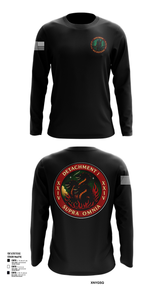 Long Sleeve Performance Shirt, Detachment 1, 24th MDSB, , Teamtime, Team time, sublimation, custom sports apparel, team uniforms, spirit wear, spiritwear, sports uniforms, custom shirts, team store, custom team store, fundraiser sports, apparel fundraiser