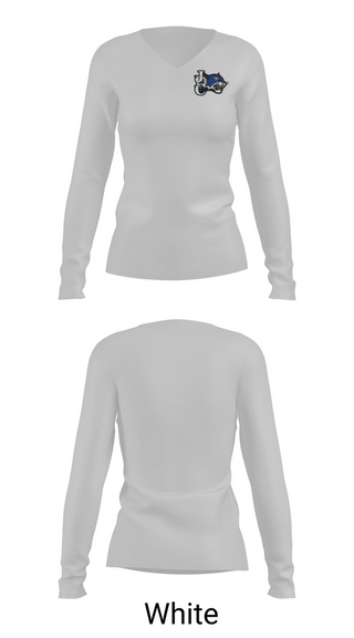 Womens Long Sleeve Vneck Shirt, Jefferson Davis County High School Track & Field, Track & Field, Teamtime, Team time, sublimation, custom sports apparel, team uniforms, spirit wear, spiritwear, sports uniforms, custom shirts, team store, custom team store, fundraiser sports, apparel fundraiser