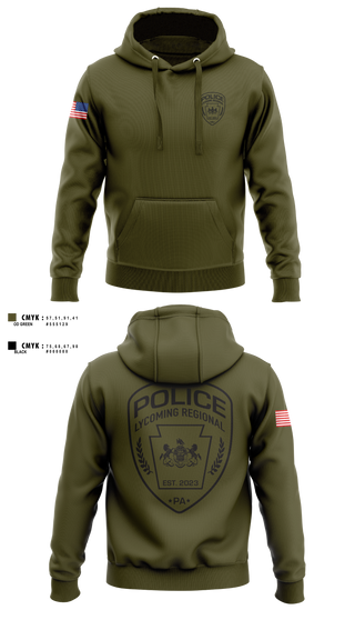 Hoodie, Lycoming Regional Police Department, Police, Teamtime, Team time, sublimation, custom sports apparel, team uniforms, spirit wear, spiritwear, sports uniforms, custom shirts, team store, custom team store, fundraiser sports, apparel fundraiser