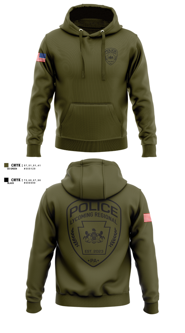 Hoodie, Lycoming Regional Police Department, Police, Teamtime, Team time, sublimation, custom sports apparel, team uniforms, spirit wear, spiritwear, sports uniforms, custom shirts, team store, custom team store, fundraiser sports, apparel fundraiser