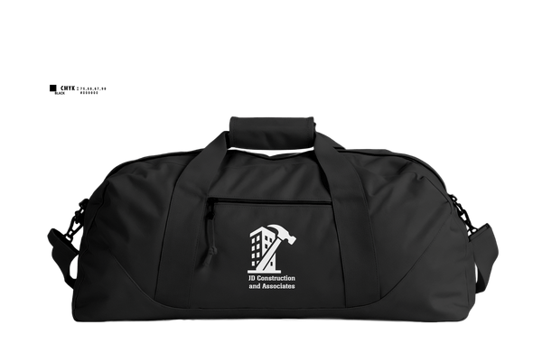 Duffle Bag, JD Construction and Associates, , Teamtime, Team time, sublimation, custom sports apparel, team uniforms, spirit wear, spiritwear, sports uniforms, custom shirts, team store, custom team store, fundraiser sports, apparel fundraiser