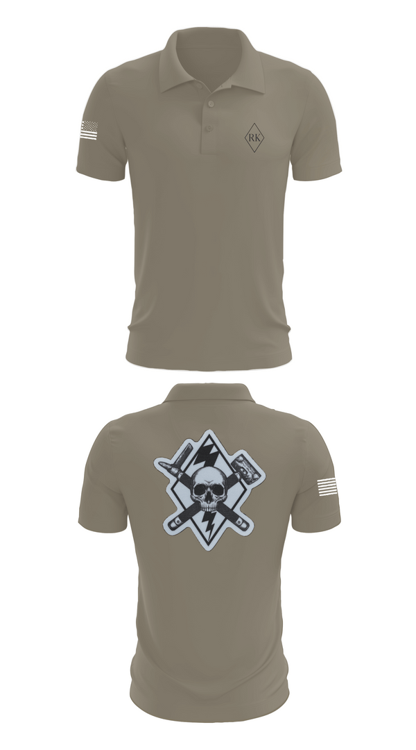 Short Sleeve Performance Polo, 3rd Platoon Cco 2-37 AR, Army, Teamtime, Team time, sublimation, custom sports apparel, team uniforms, spirit wear, spiritwear, sports uniforms, custom shirts, team store, custom team store, fundraiser sports, apparel fundraiser