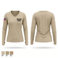 Curry county detention center Women's Long Sleeve V-neck Shirt - 1