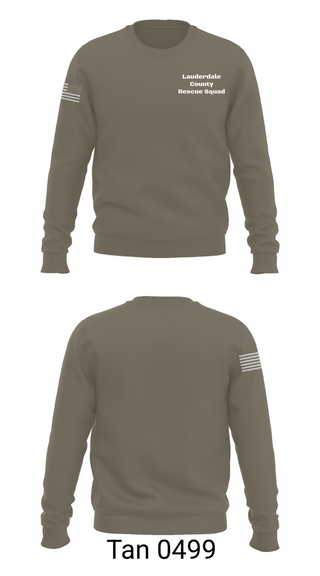 Crew Neck Sweatshirt, Lauderdale County Rescue Squad, Fire Department, Teamtime, Team time, sublimation, custom sports apparel, team uniforms, spirit wear, spiritwear, sports uniforms, custom shirts, team store, custom team store, fundraiser sports, apparel fundraiser