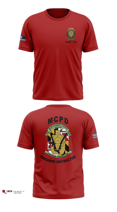 Short Sleeve Performance Shirt, Montgomery County Police Department - Firearms Training Unit, Police, Teamtime, Team time, sublimation, custom sports apparel, team uniforms, spirit wear, spiritwear, sports uniforms, custom shirts, team store, custom team store, fundraiser sports, apparel fundraiser