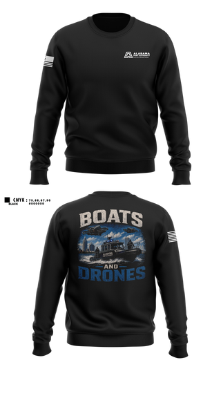 Crew Neck Sweatshirt, Alabama Port Authority Police, Police, Teamtime, Team time, sublimation, custom sports apparel, team uniforms, spirit wear, spiritwear, sports uniforms, custom shirts, team store, custom team store, fundraiser sports, apparel fundraiser