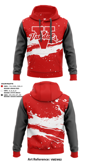 Hoodie, Vandals, , Teamtime, Team time, sublimation, custom sports apparel, team uniforms, spirit wear, spiritwear, sports uniforms, custom shirts, team store, custom team store, fundraiser sports, apparel fundraiser