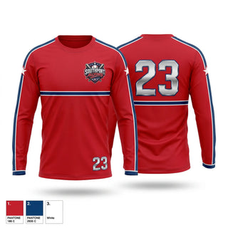 Long Sleeve Performance Shirt, Southport, Baseball, Teamtime, Team time, sublimation, custom sports apparel, team uniforms, spirit wear, spiritwear, sports uniforms, custom shirts, team store, custom team store, fundraiser sports, apparel fundraiser