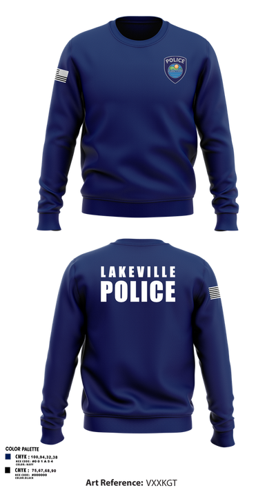 Lakeville Police Department 60717822 Crew Neck Sweatshirt - 6