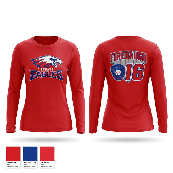 Long Sleeve Performance Shirt, Firebaugh eagles, Softball, Teamtime, Team time, sublimation, custom sports apparel, team uniforms, spirit wear, spiritwear, sports uniforms, custom shirts, team store, custom team store, fundraiser sports, apparel fundraiser