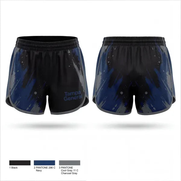 Womens Shorts, Tampa General, Police, Teamtime, Team time, sublimation, custom sports apparel, team uniforms, spirit wear, spiritwear, sports uniforms, custom shirts, team store, custom team store, fundraiser sports, apparel fundraiser