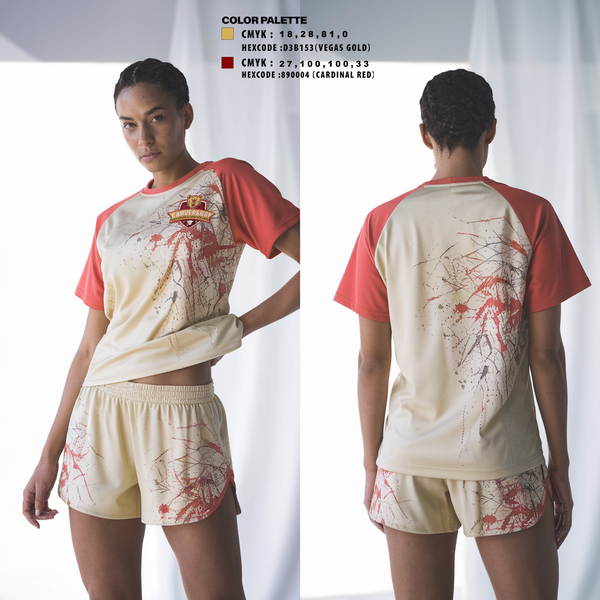 Womens Short Sleeve Vneck Shirt, Carvers Bay Cheer, Cheer, Teamtime, Team time, sublimation, custom sports apparel, team uniforms, spirit wear, spiritwear, sports uniforms, custom shirts, team store, custom team store, fundraiser sports, apparel fundraiser