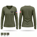 Iowa Conservation Officer Women's Long Sleeve V-neck Shirt - 1