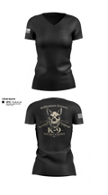 Williamson County K-9 Unit 61975120 Women's Short Sleeve V-neck Shirt - 12