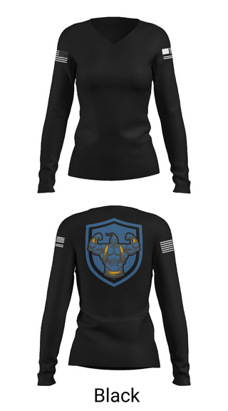 Womens Long Sleeve Vneck Shirt, 3rd Chemical Brigade H2F, Army, Teamtime, Team time, sublimation, custom sports apparel, team uniforms, spirit wear, spiritwear, sports uniforms, custom shirts, team store, custom team store, fundraiser sports, apparel fundraiser